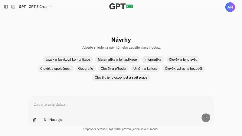 Screenshot aplikace
